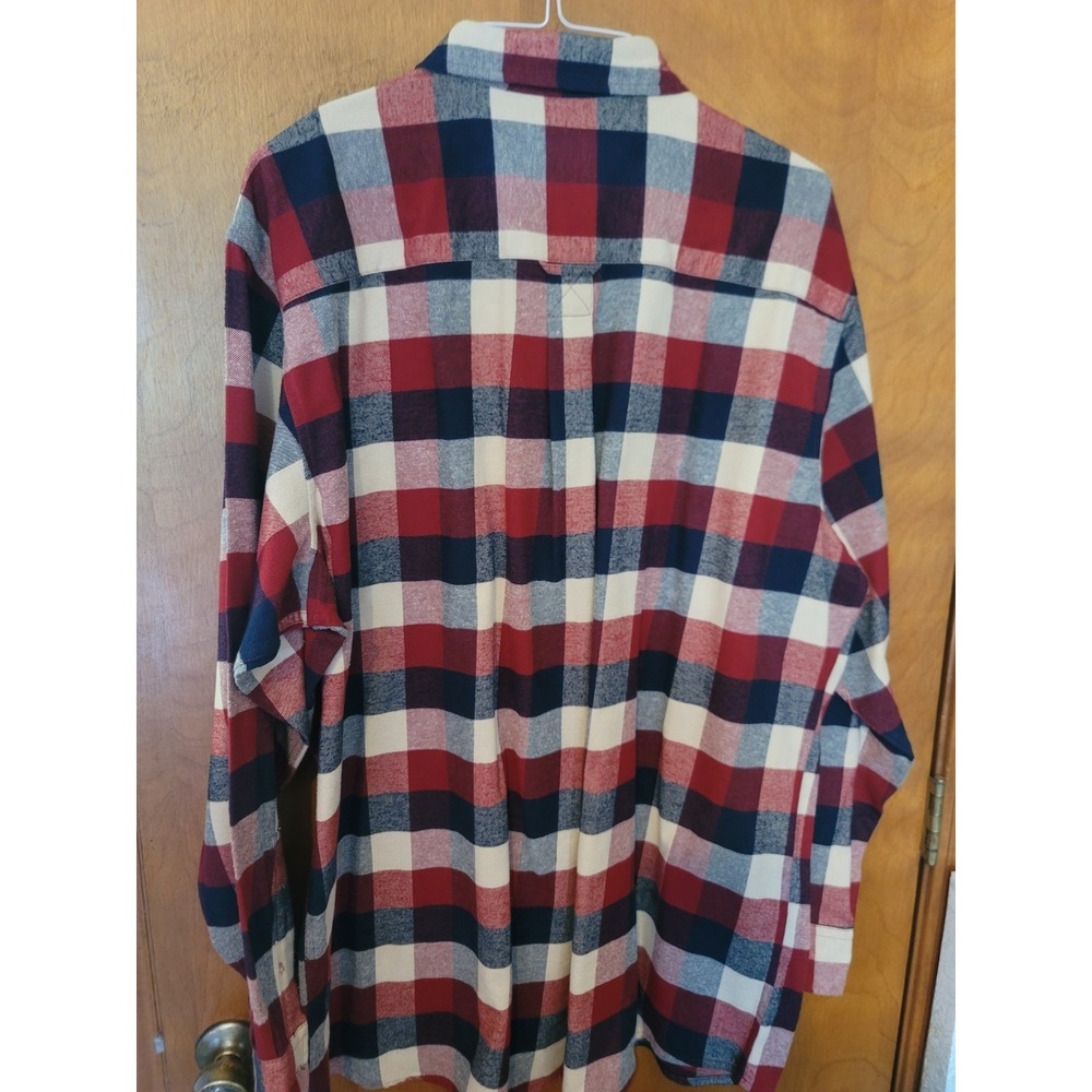 Red Head Plaid Flannel Shirt Men 2XLT Multicolor Long Sleeve Cotton‎ - Picture 2 of 3